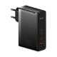 Baseus Gan5 Pro Szybka Ładowarka 2Xusb-C+Usb 140W Eu Czarna (Ccgp100201)