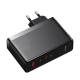 Baseus Gan5 Pro Szybka Ładowarka 2Xusb-C+Usb 140W Eu Czarna (Ccgp100201)
