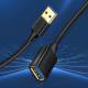Ugreen Kabel Przedłużacz Przejściówka Usb-A (Męski) - Usb-A (Żeński) Usb 3.0 5Gb/s 0.5M Czarny (Us129)
