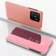 Clear View Case etui Xiaomi Redmi 10C pokrowiec z klapką różowe