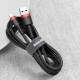 Kabel Baseus Cafule Cable Usb-A / Usb-C Qc3.0 2A 3M - Szaro-Czarny