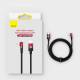 Baseus MVP 2 Elbow kątowy kabel przewód Power Delivery z bocznym wtykiem USB Typ C / Lightning 1m 20W czerwony (CAVP000220)