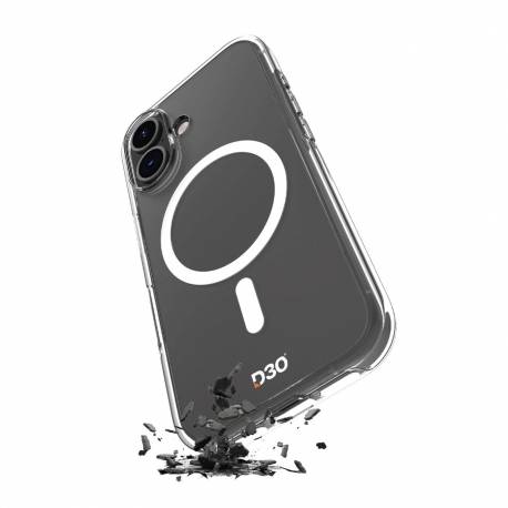 Etui Silikonowe Puro Impact Clear D3O Magsafe Do Iphone 16 - Przezroczyste