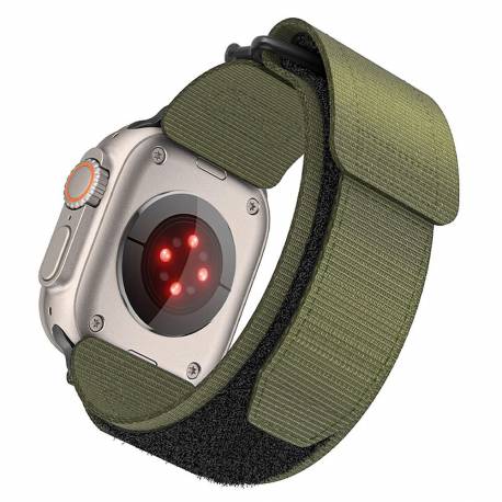 Forcell F-Design Fa05 Pasek Nylonowy Do Apple Watch 42 / 44 / 45 / 49 Mm Zielony
