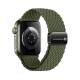 Forcell F-Design Fa02 Pasek Magnetyczny Nylonowy Do Apple Watch 42 / 44 / 45 / 49 Mm Ciemny Oliwkowy