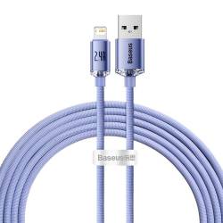 Baseus Kabel Usb A Do Lightning 2,4A Crystal Shine Cajy000005 1,2 M Fioletowy