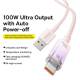 BASEUS kabel USB do Typ C Power Delivery Explorer 100W 2m różowy CATS010504