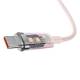 BASEUS kabel USB do Typ C Power Delivery Explorer 100W 1m różowy CATS010404