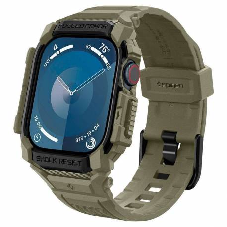 Spigen Futerał Rugged Armor "pro" Do Apple Watch 10 (46 Mm) Vintage Khaki