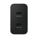 Ładowarka Samsung Power Adapter Duo Ep-T5020Xbegeu Sieciowa 2X Usb-C 50W - Czarna