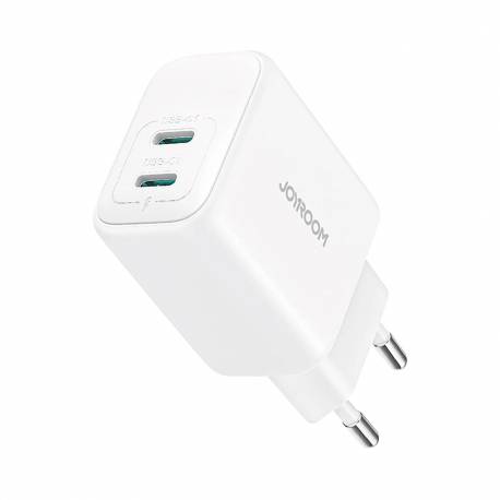 Ładowarka Joyroom Jr-Tcf12 Sieciowa 2X Usb-C 20W Pd / Qc 3.0 - Biała
