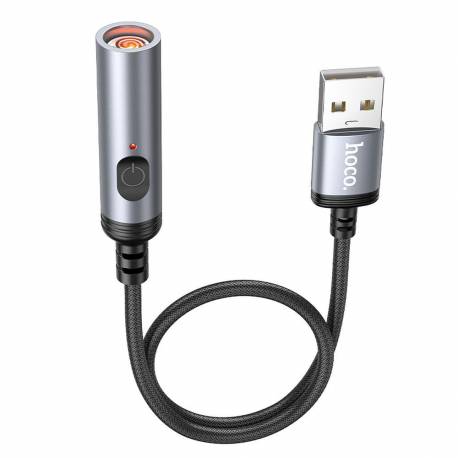 Hoco Adapter Zapalniczki Na Złącze Usb A Ua30 0,3 M Czarny