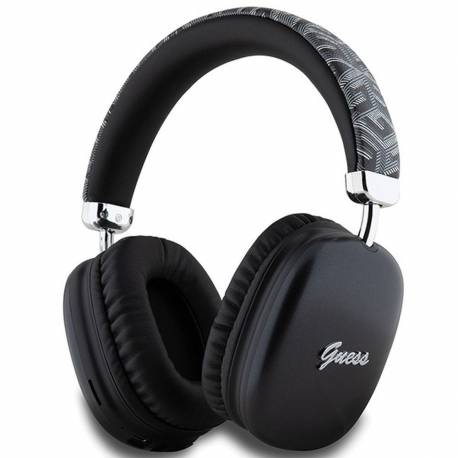 Guess Słuchawki Bezprzewodowe Bluetooth Nauszne Gubhk1Gctcsk (Gcube Metallic Script Logo) Czarne