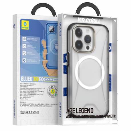 Blueo Ape Legend Anti-Drop Phone Case - Apple Iphone 16 Pro Czarny