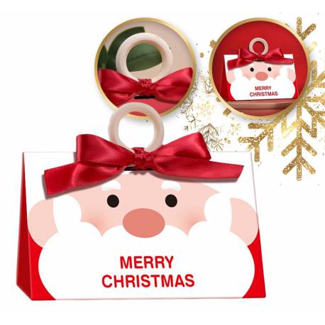 Pudełko Prezentowe Ozdobne Czerwone, Merry Christmas Z Kokardą 17X10X8,5 Cm Opo36