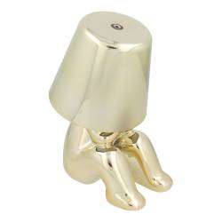 Lampka Nocna Gold Man Art Deco Siedzący (Wzór 4) Mltl