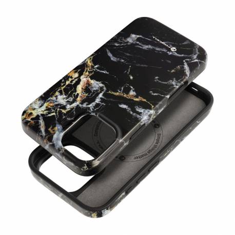 Forcell F-Protect Mirage, Military Drop-Test Futerał Kompatybilny Z Magsafe Do Iphone 16 Plus Black Marble