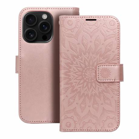 Kabura Mezzo Book Do Iphone 16 Pro Mandala Złoty Róż