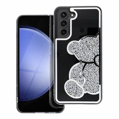 Futerał Teddy Bear Do Samsung A13 4G Srebrny