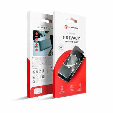 Szkło Hartowane Forcell Privacy Glass - Do Iphone 15 Czarny