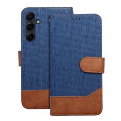 Kabura Jeans Book Do Samsung A12 / M12 Niebieski