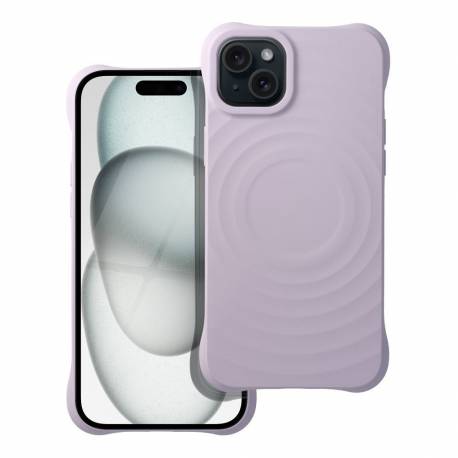 Silicone Zephyr Mag Cover Kompatybilny Z Magsafe Do Iphone 15 Plus Liliowy