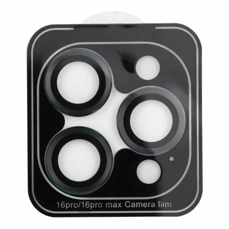 Osłona Aparatu Protector 9H + Aplikator Do Iphone 16 Pro / 16 Pro Max Czarna