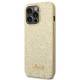 Oryginalne Etui Guess Hardcase Guhcp14Lhggshd Do Iphone 14 Pro (Glitter Flakes Script Metal Logo / Złoty)