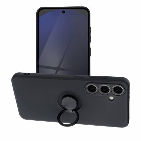 Futerał Silicone Ring Do Samsung S24 Fe Czarny