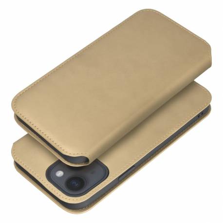 Kabura Dual Pocket Book Do Samsung S24 Fe Złoty