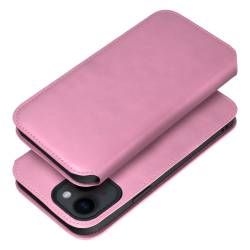 Kabura Dual Pocket Book Do Samsung S24 Fe Jasny Różowy