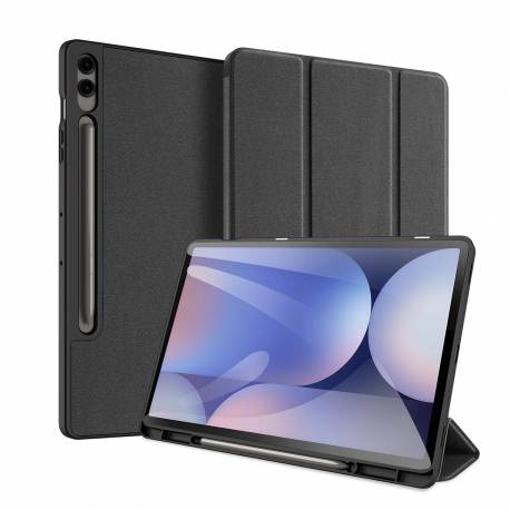 Etui Z Ekoskóry Dux Ducis Domo Z Podstawką Do Samsung Tab S10+ / S9+ / S9 Fe+ - Czarne