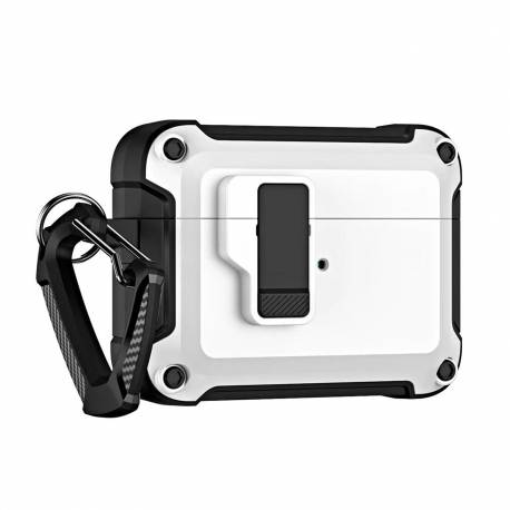 Pro Armour Airpods Case With Hook - Airpods 4 White