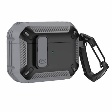 Armour Airpods Case With Hook - Airpods 4 Grey