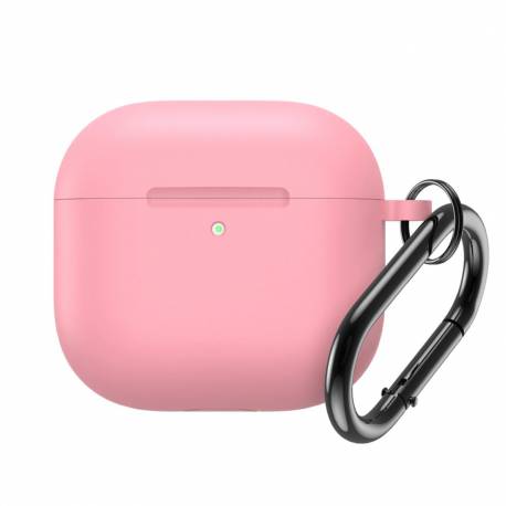 Silicone Airpods Case With Hook - Airpods 4 Pink