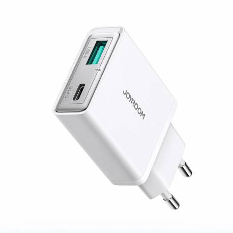 Ładowarka Sieciowa Joyroom Jr-Tcf14 20W Usb-A Usb-C Supercienka - Biała