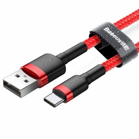 Baseus Kabel Usb Cafule Do Typ C 3A Catklf-B09 1 Metr Czerwony