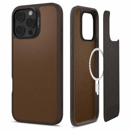 Etui Spigen Cyrill Kajuk Mag Na Iphone 16 Pro Max - Brązowe