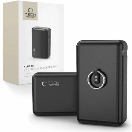 Etui Na Kluczyki Samochodowe Tech-Protect Klr200 Metalowe Blokujące Rfid - Czarne