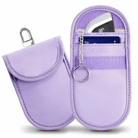 Etui Na Kluczyki Samochodowe Tech-Protect Klr100 Blokujące Rfid- Fioletowe