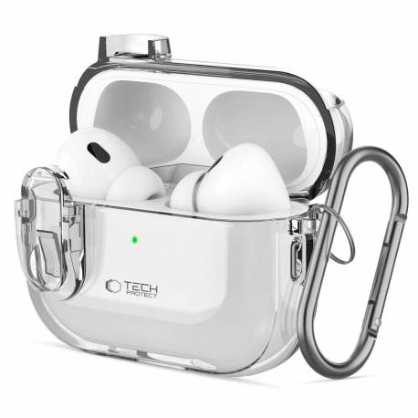 Etui Tech-Protect Slim Hook Na Airpods 1 / 2 - Przezroczyste