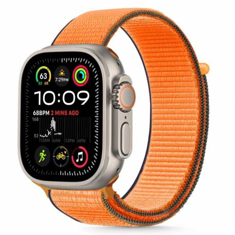 Pasek Tech-Protect Nylon Na Apple Watch 40 / 41 / 42 Mm Pomarańczowy