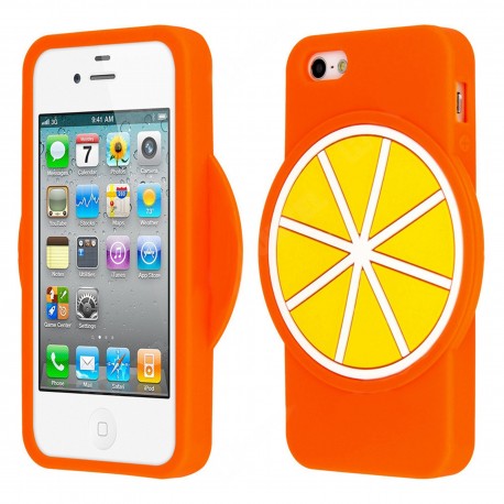 Apple iPhone 5 / 5S / SE - Etui 3D case Orange