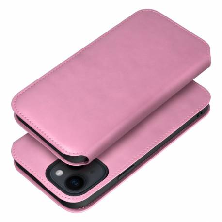 Kabura Dual Pocket Book Do Samsung S25 Jasny Różowy