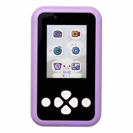 Telefon Do Gier Dla Dzieci Z Ekranem Ips 2,4" Z Przyciskami Kdc-0027A Fioletowy