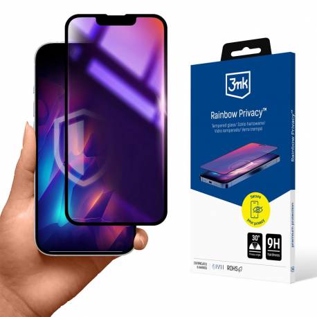 Prywatyzujące Szkło Hartowane 3Mk Rainbow Privacy Na Apple Iphone 13/13 Pro/14