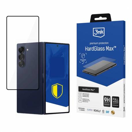 Szkło Hartowane 3Mk Hardglass Max Black Na Samsung Galaxy Z Fold 6 (Front)