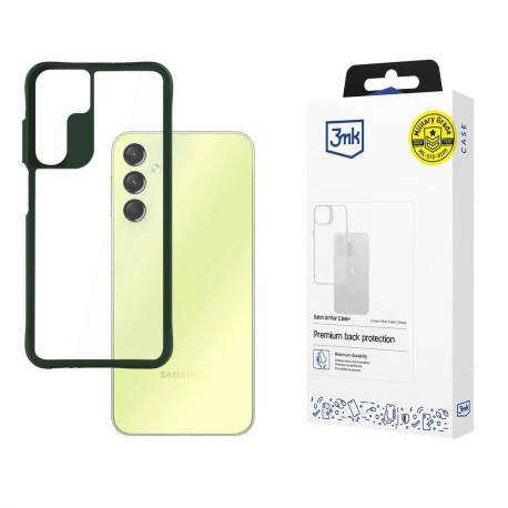 Etui 3Mk Satin Armor Case+ Green Na Samsung Galaxy A25 5G - Przezroczyste