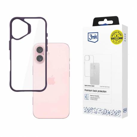 Etui 3Mk Satin Armor Case+ Purple Na Apple Iphone 16 - Przezroczyste