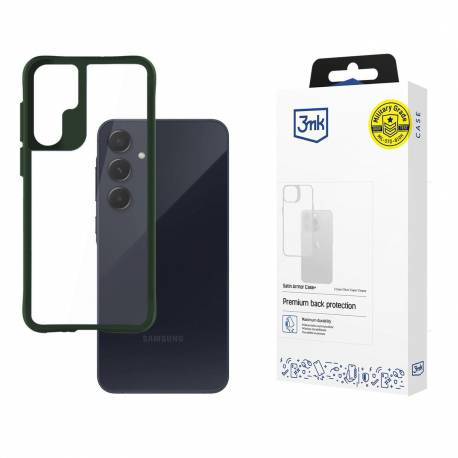 Etui 3Mk Satin Armor Case+ Green Na Samsung Galaxy A55 5G - Przezroczyste